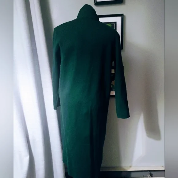 MaxSport Double Knit Shawl Collar Teal Cardigan, Sz L NWT - Picture 7 of 12